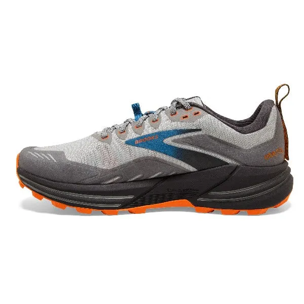 Brooks Cascadia 16 2E Width Shoes - Oyster Mushroom/Orange for Men