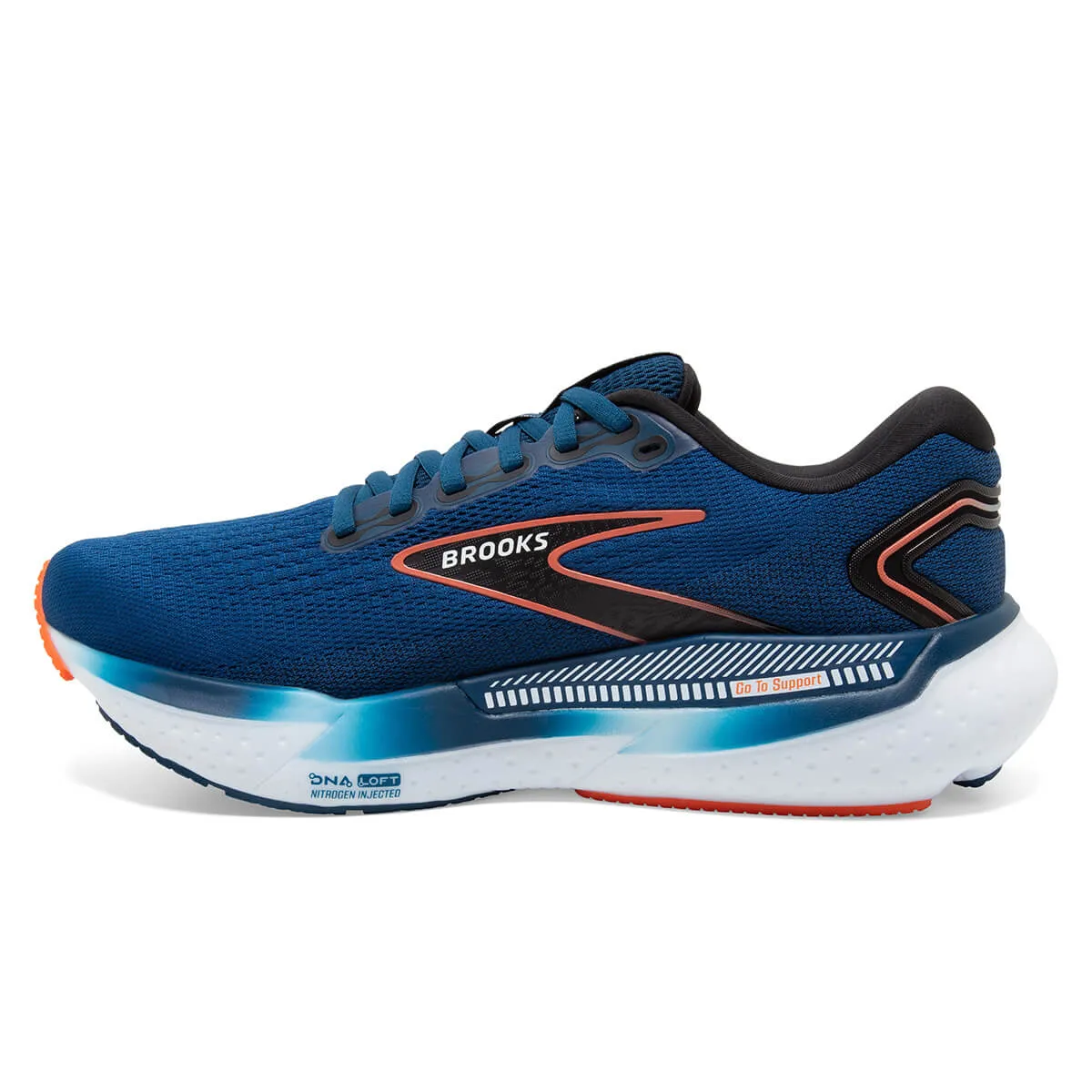 Brooks Glycerin GTS 21 Men's Blue Opal Black Nasturtium.