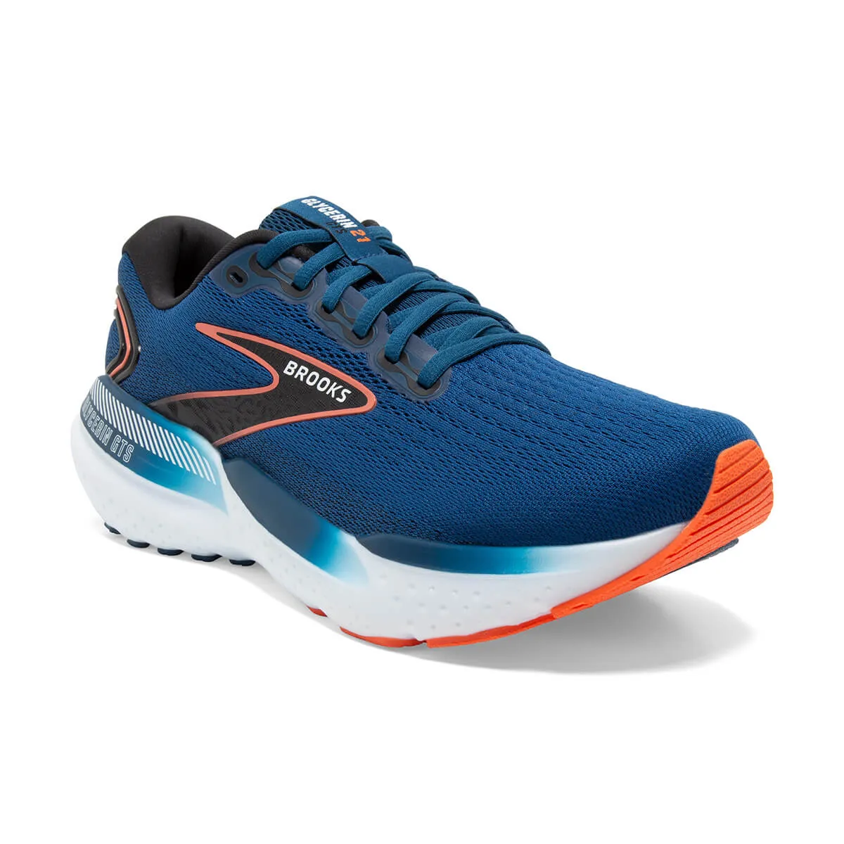 Brooks Glycerin GTS 21 Men's Blue Opal Black Nasturtium.