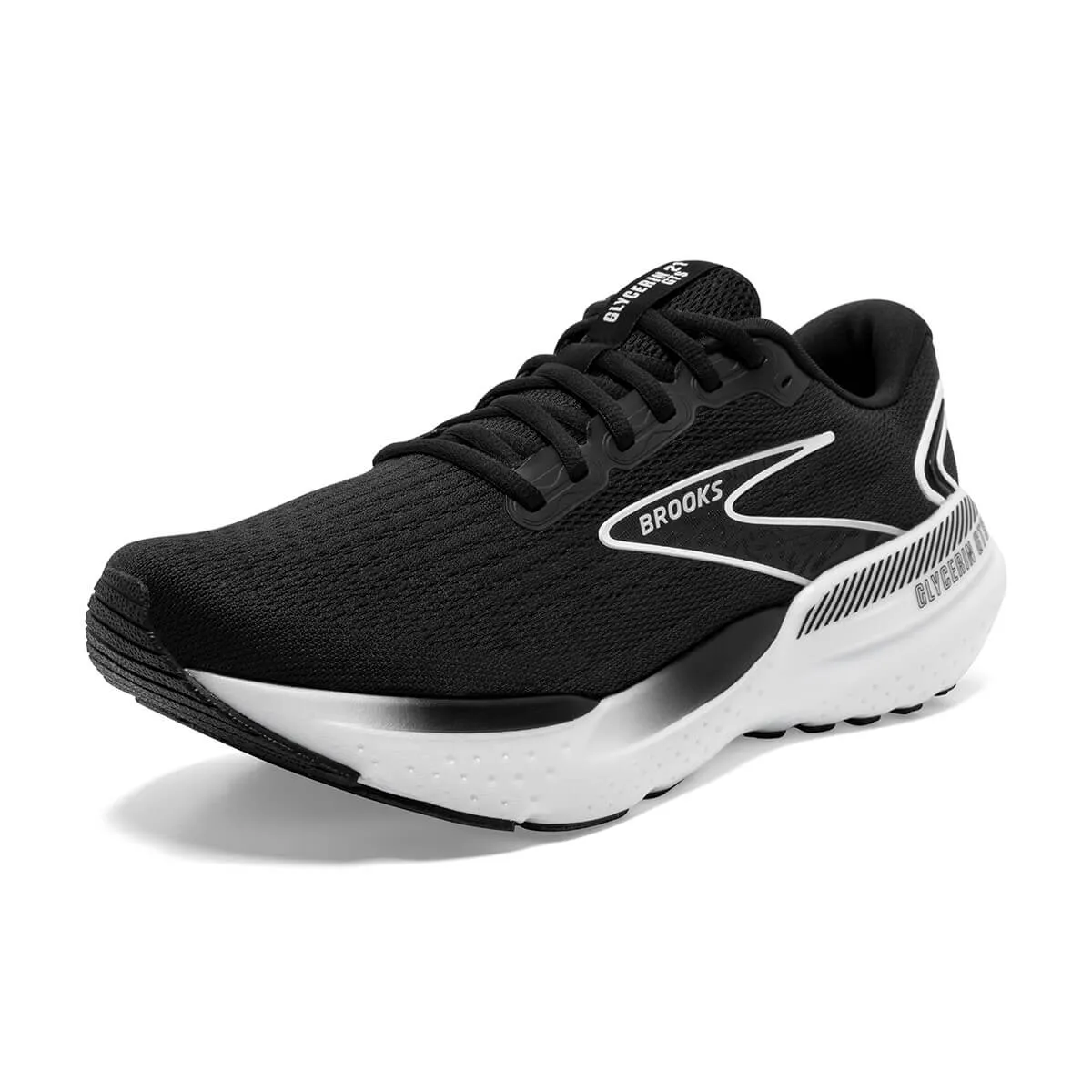 Brooks Glycerin GTS 21 Men's Running Shoes - Black/Grey/White