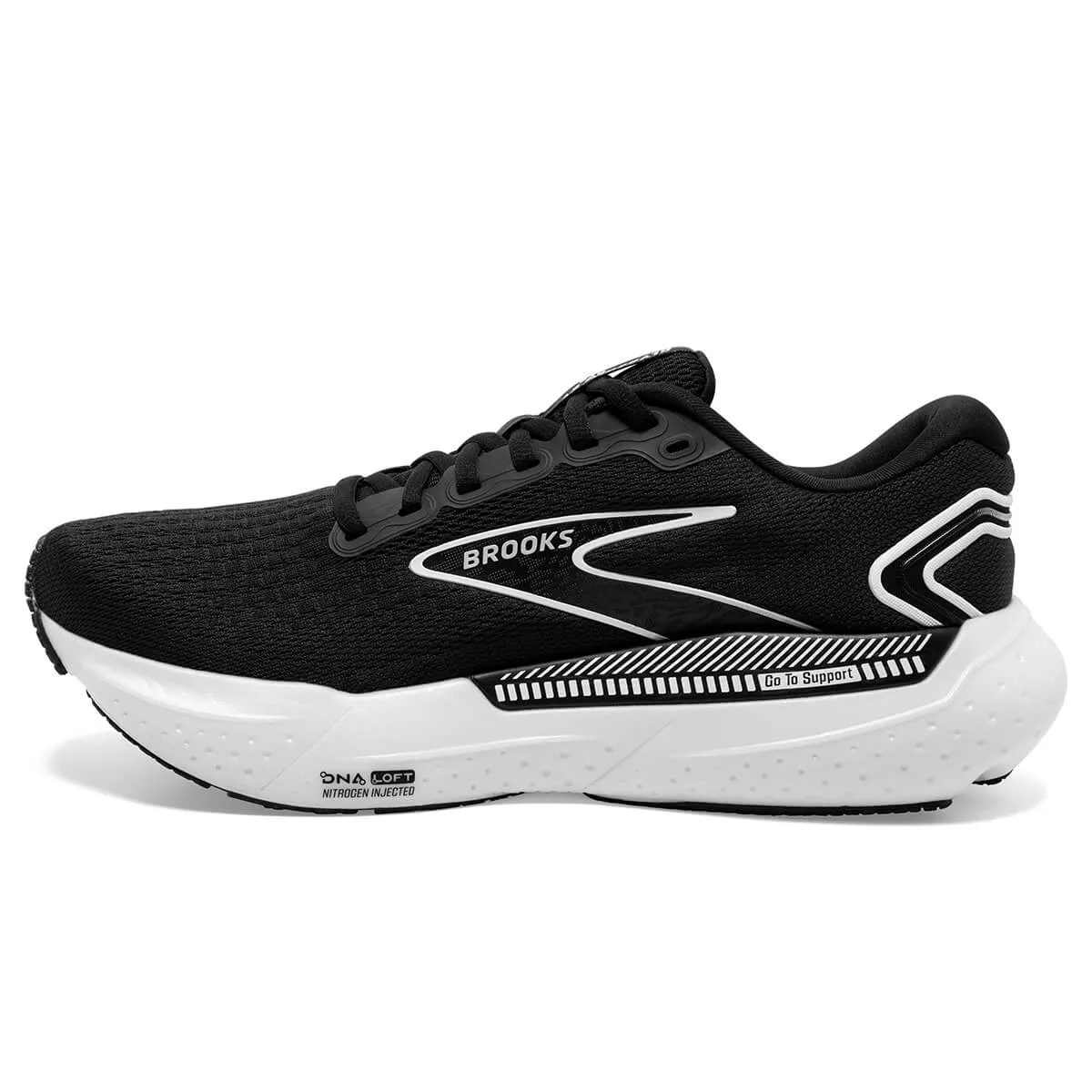 Brooks Glycerin GTS 21 Men's Running Shoes - Black/Grey/White