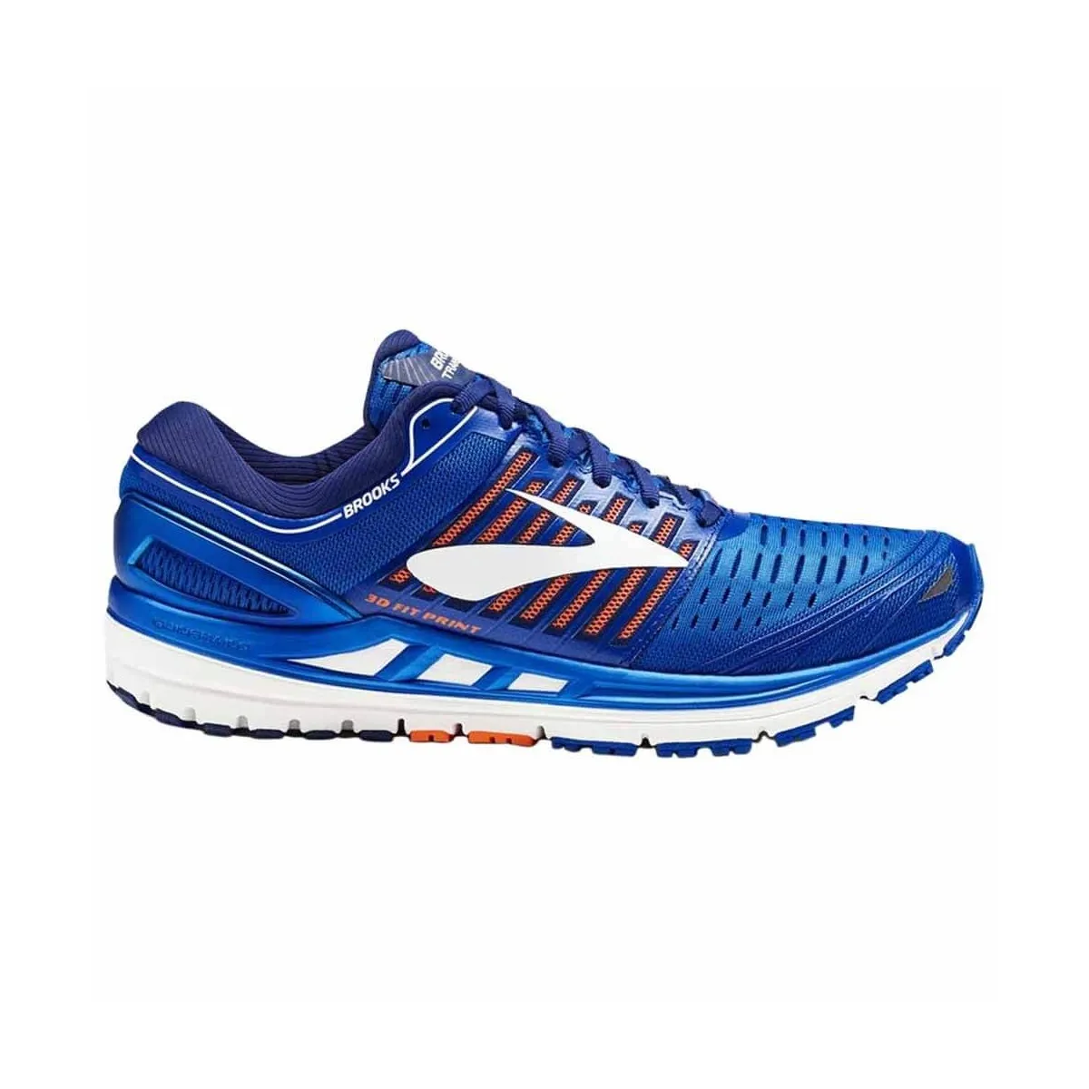 Brooks Transcend 5 - Blue/Orange/White - Men's Running Shoes