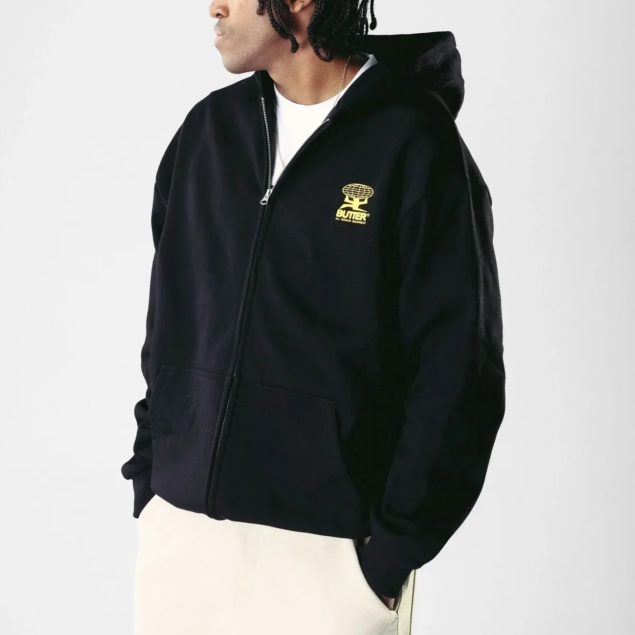 Butter Goods Long Sleeve Cotton Logo Hoodies - Street Style