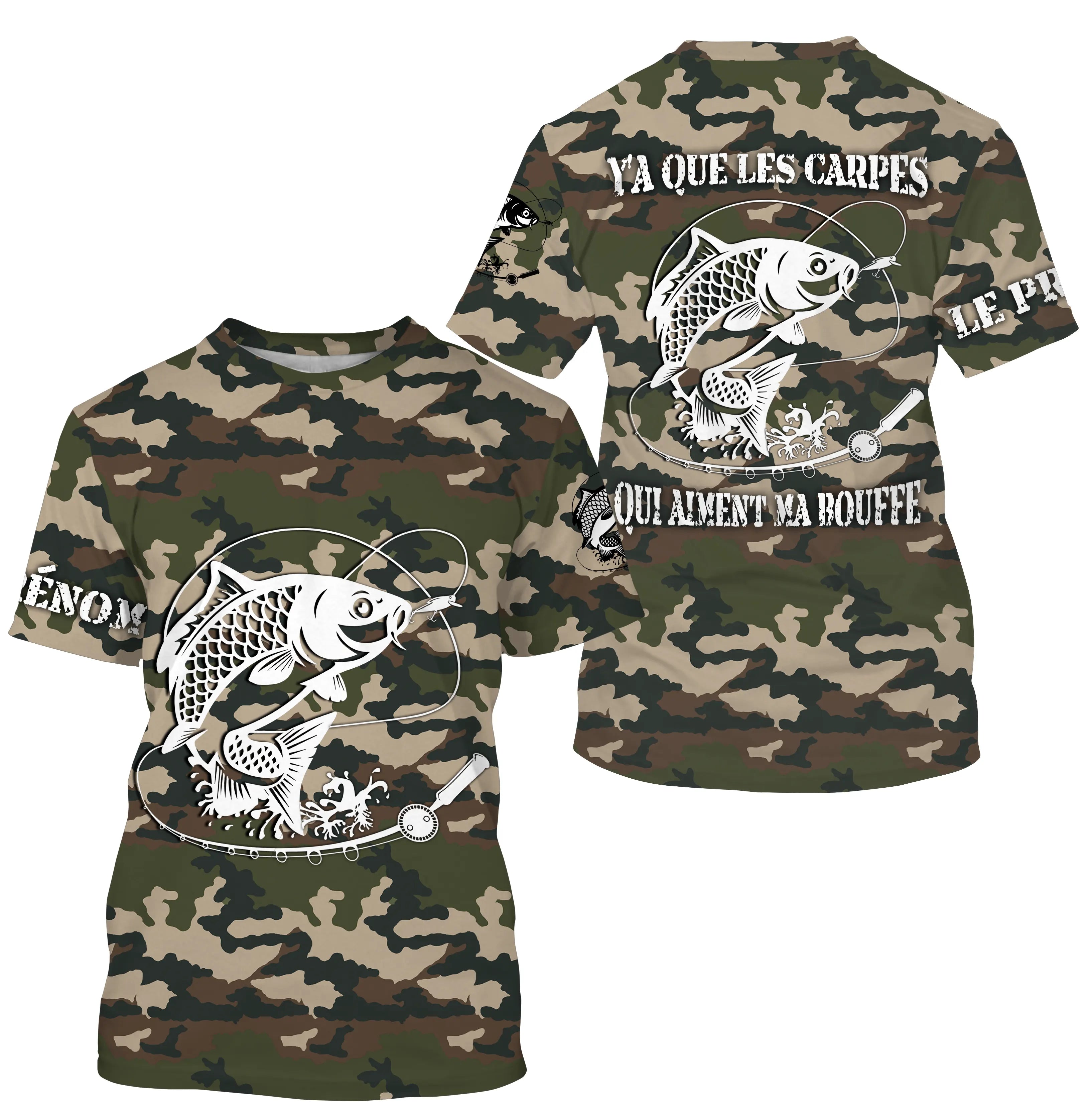 Carp Fishing, Unique Fisherman Gift, Camouflage Fishing Shirt, Personalized T-shirt, Carp Lovers Only