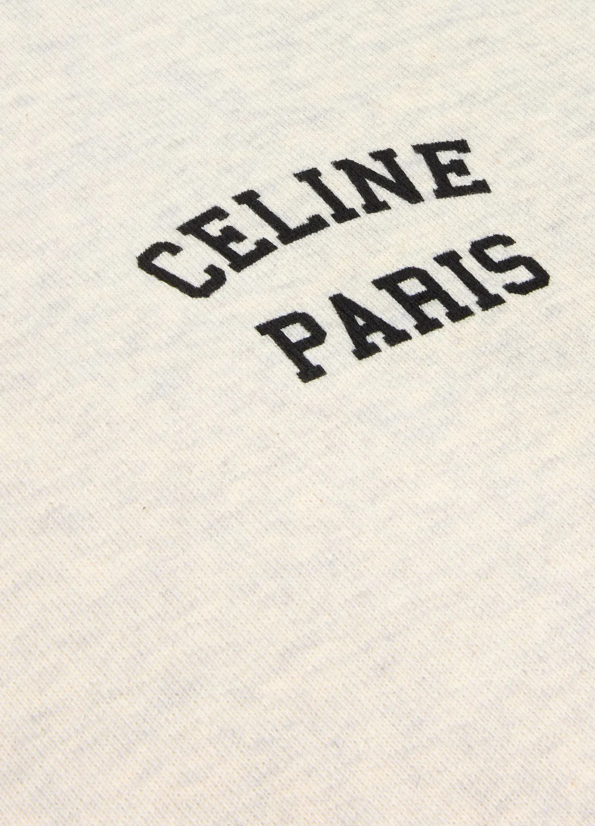 Celine Long Sleeve Cotton U-Neck Street Style