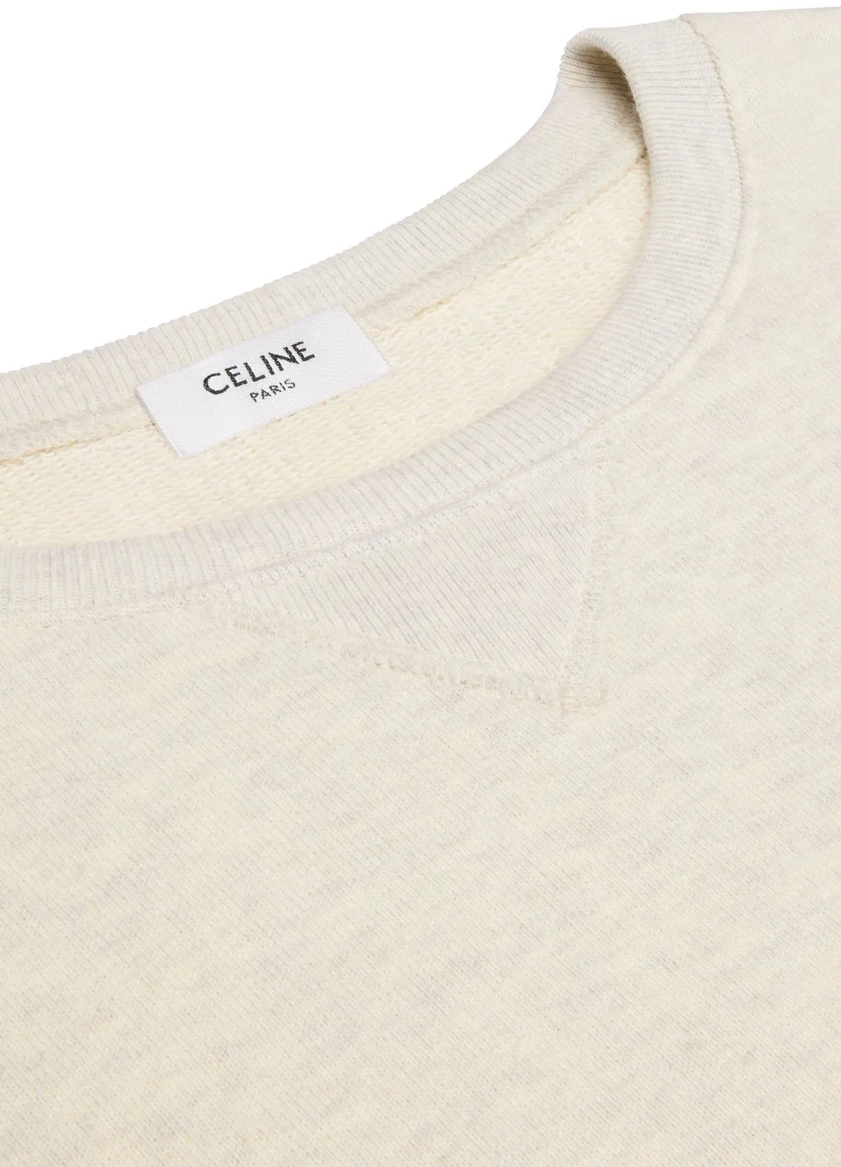 Celine Long Sleeve Cotton U-Neck Street Style