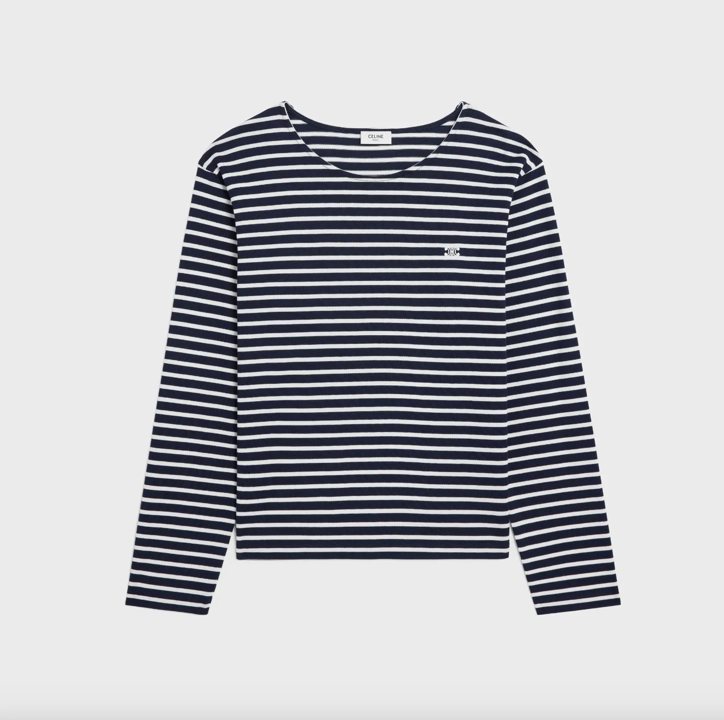 Celine Triomphe striped cotton jersey t-shirt 2X43M879Y.01WN.