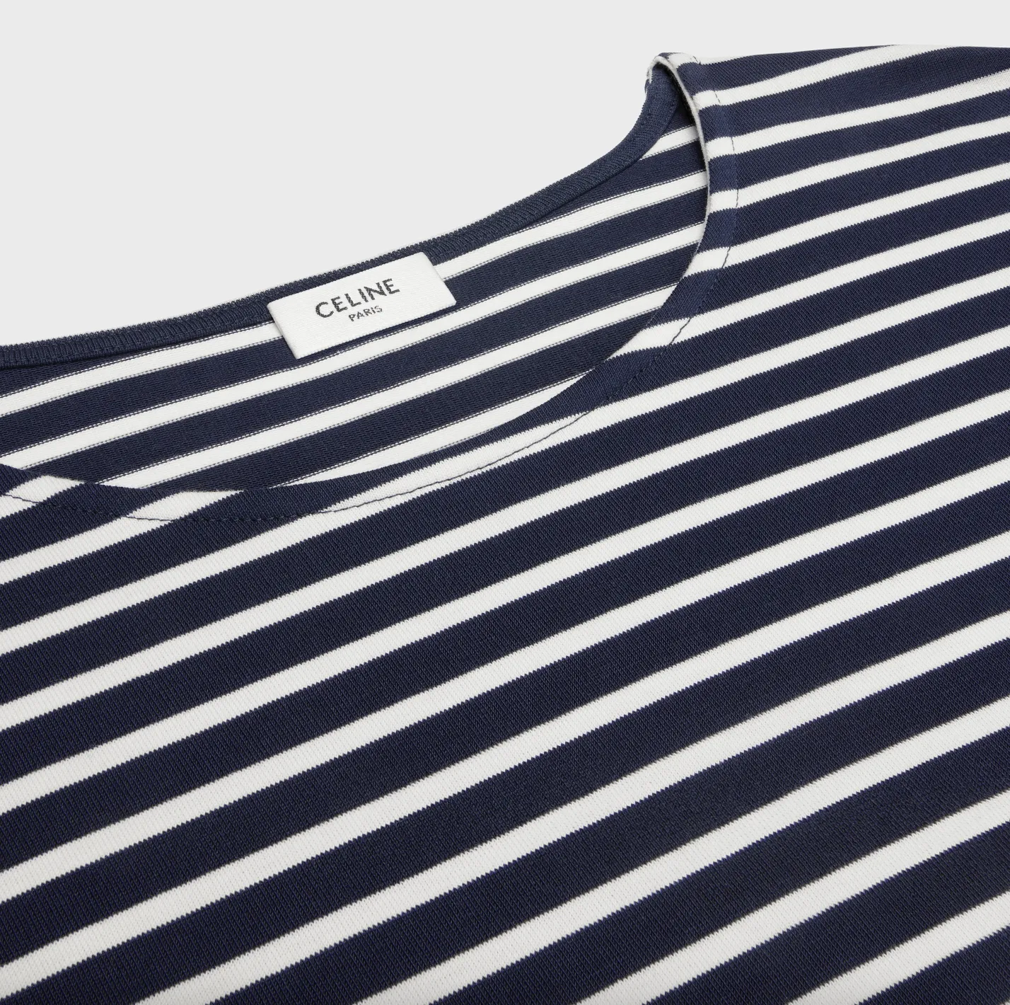 Celine Triomphe striped cotton jersey t-shirt 2X43M879Y.01WN.