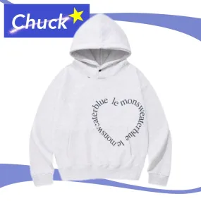 CHUCK Heart Street Style Long Sleeve Oversized Logo