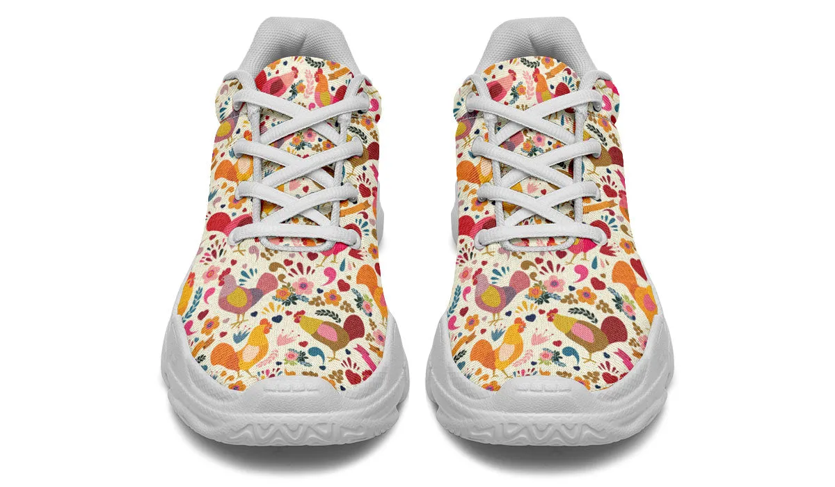 Chunky sneakers for sale - Cute chicken design