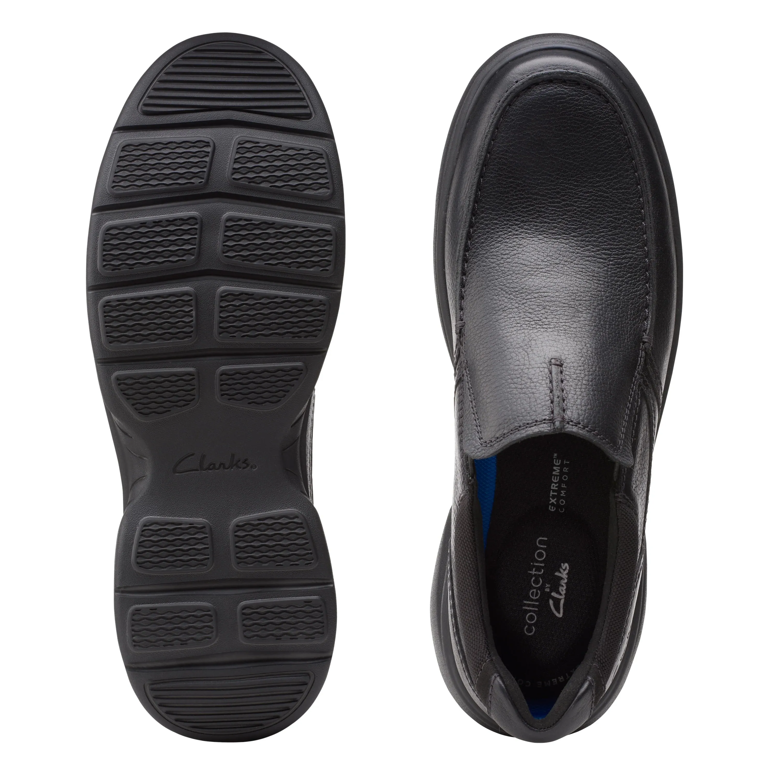 CLARKS | ZAPATOS SIN CORDONES ON SHOES HOMBRE | BRADLEY FREE BLK TUMBLED LEA | NEGRO