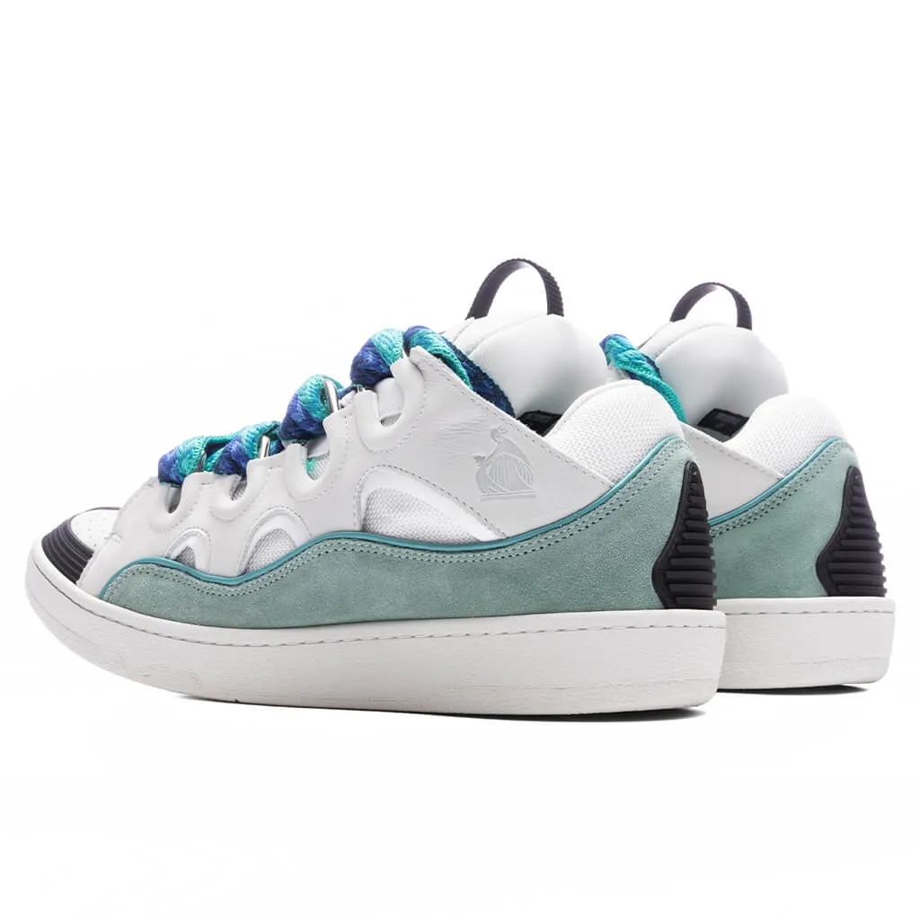 Curb White Green Sneakers