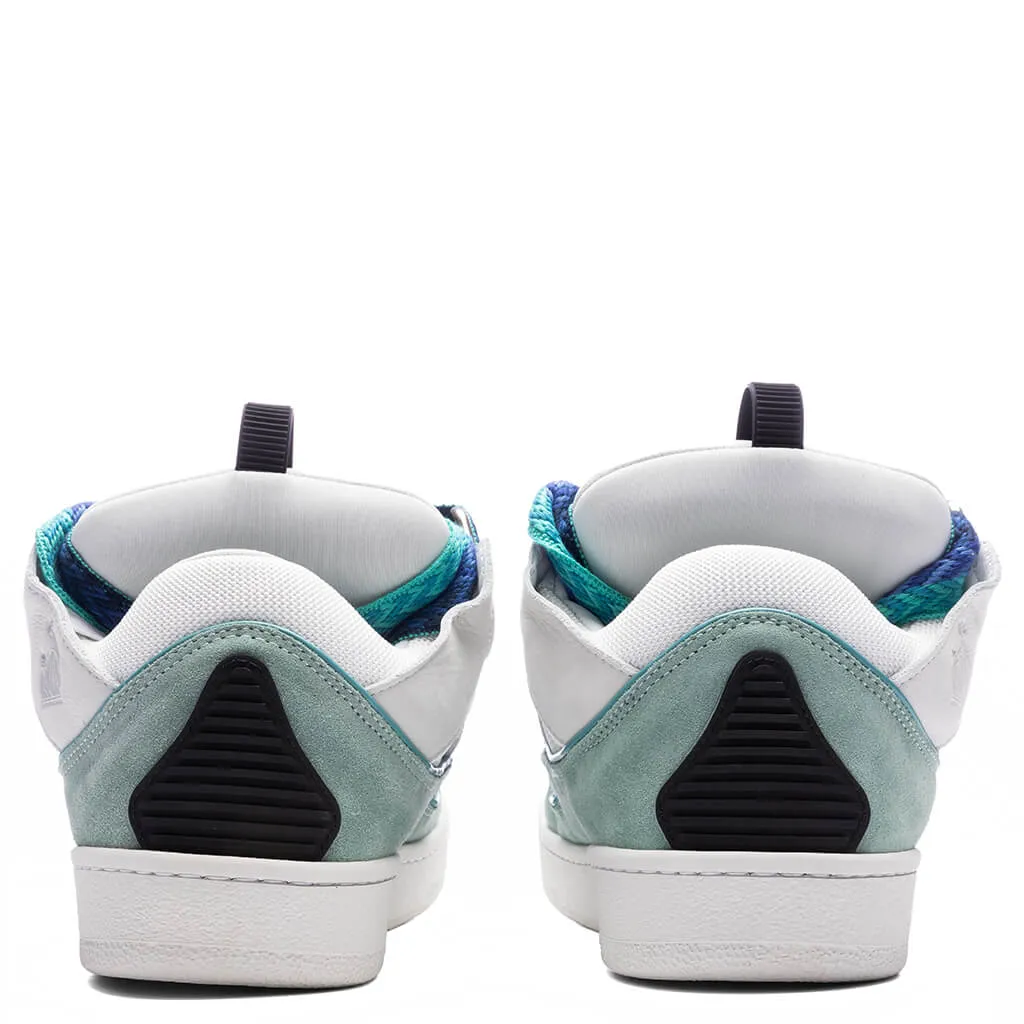 Curb White Green Sneakers