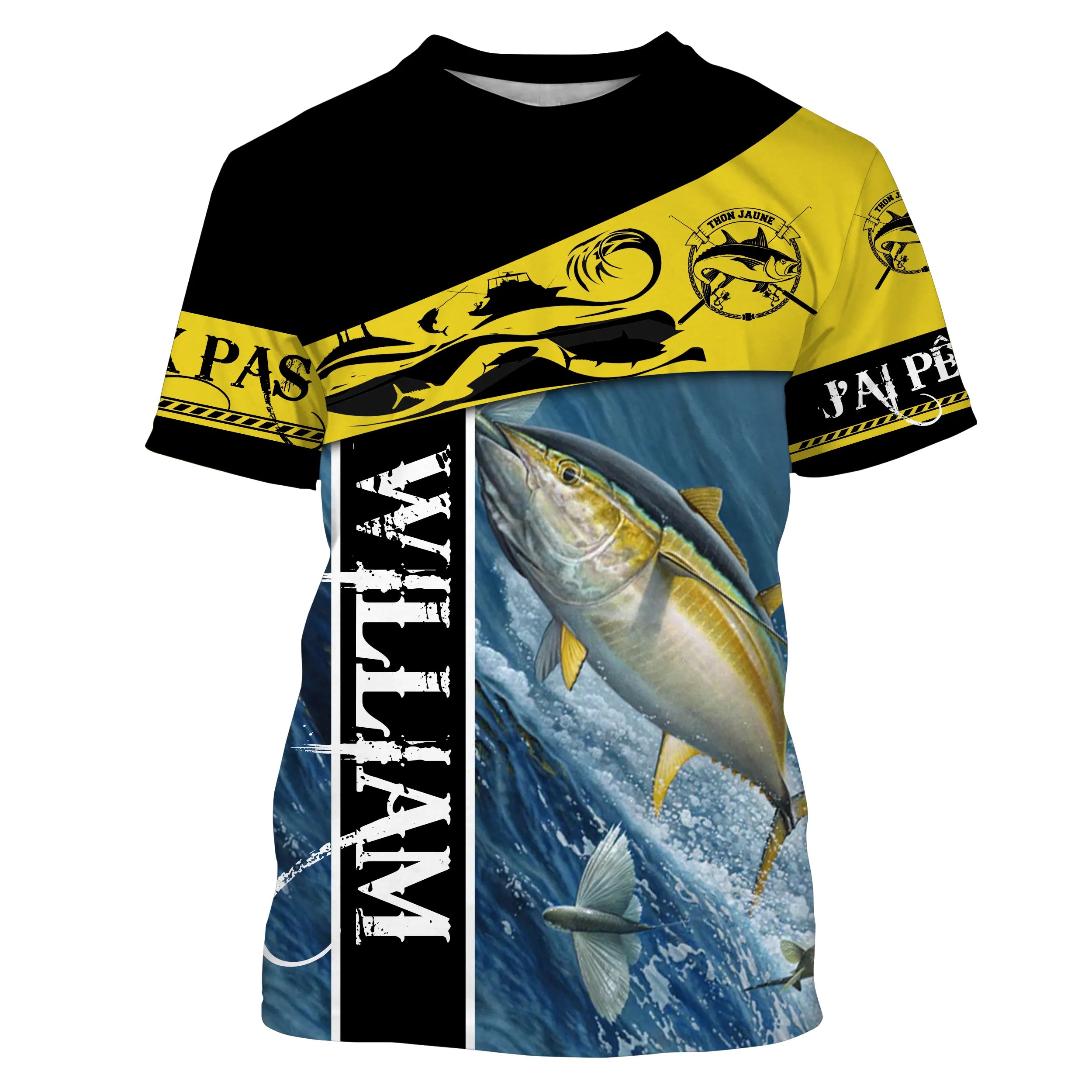 Custom Yellowfin Tuna Fishing T-shirt, Sea Fishing - CT13082224