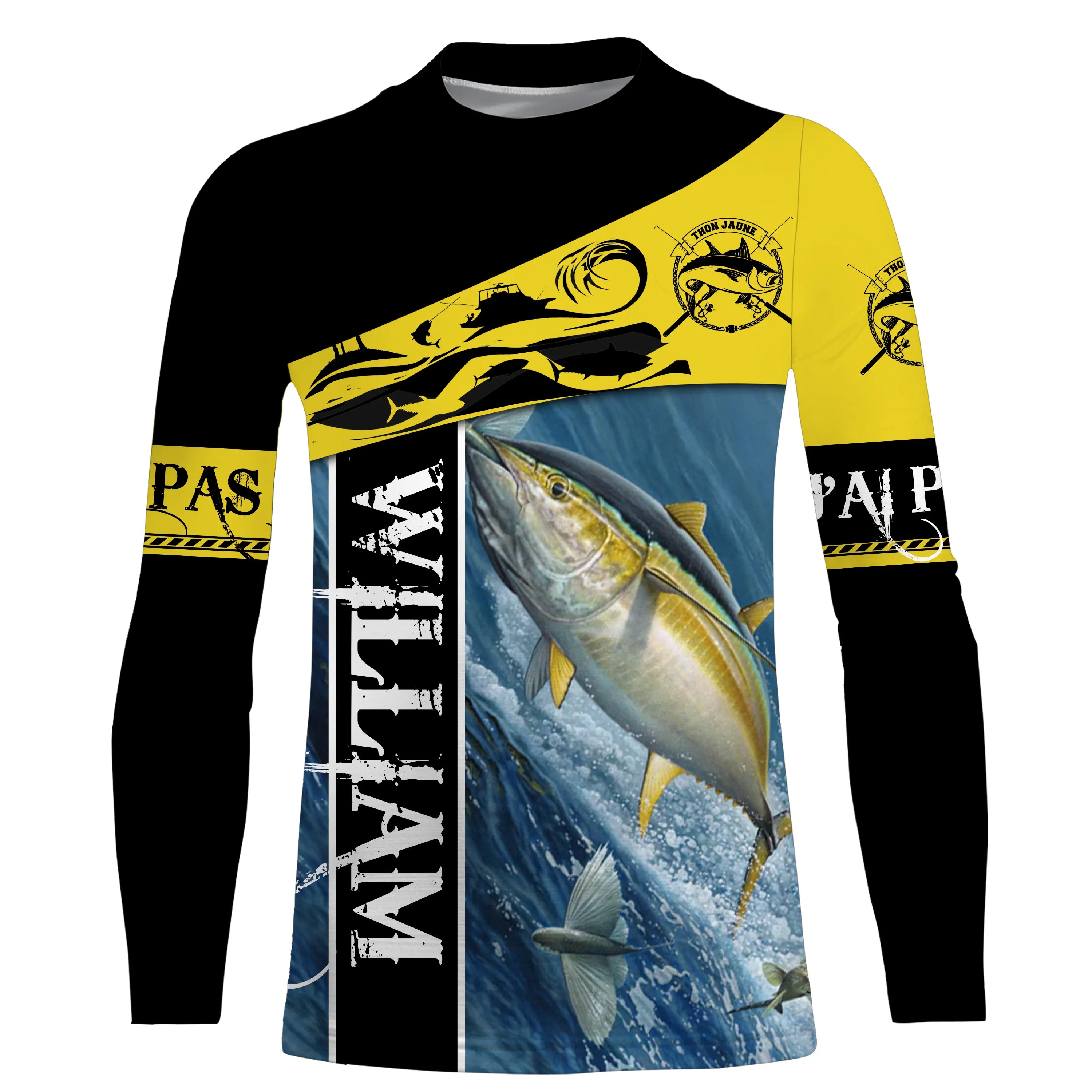 Custom Yellowfin Tuna Fishing T-shirt, Sea Fishing - CT13082224