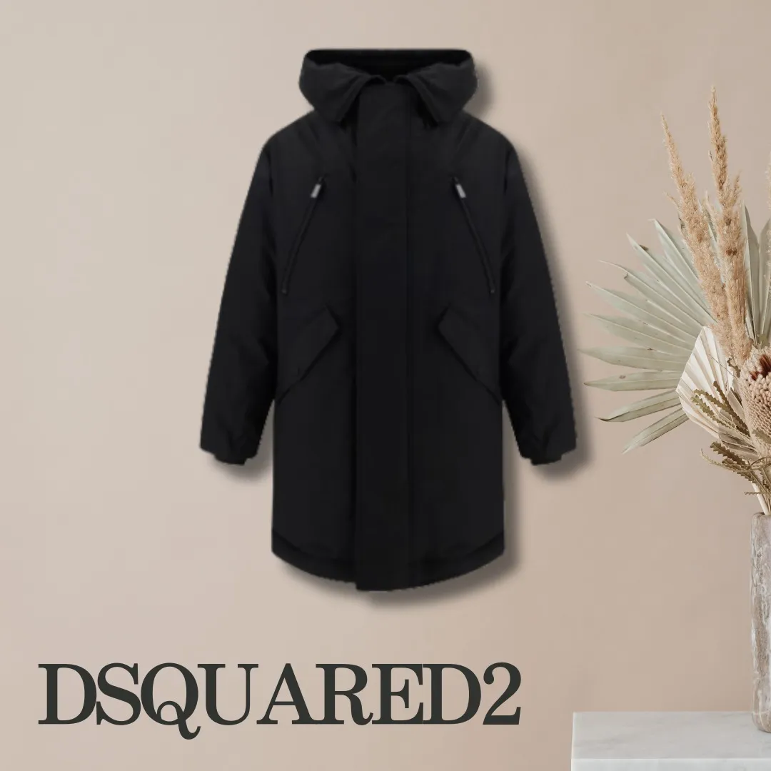 D2 Long Sleeve Plain Oversized Front Button Luxury Hoodies