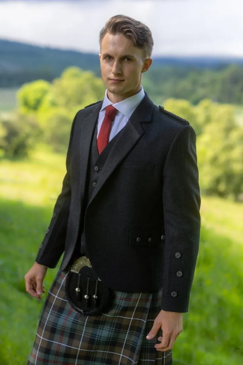 Deluxe MacKenzie Hunting Weathered Kilt for Men, Waist Size 40, Length 24