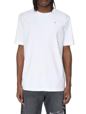 Diesel white men's T-shirt - T-JusT-Microdiv A06418