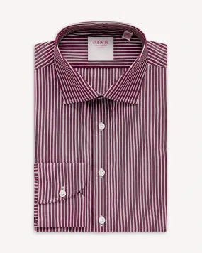 Double Stripe Shirt Brown Red Thomas Pink.