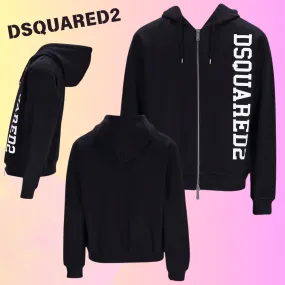 Dsquared2 | Unisex Street Style Long Sleeves Logo Skater Style Luxury