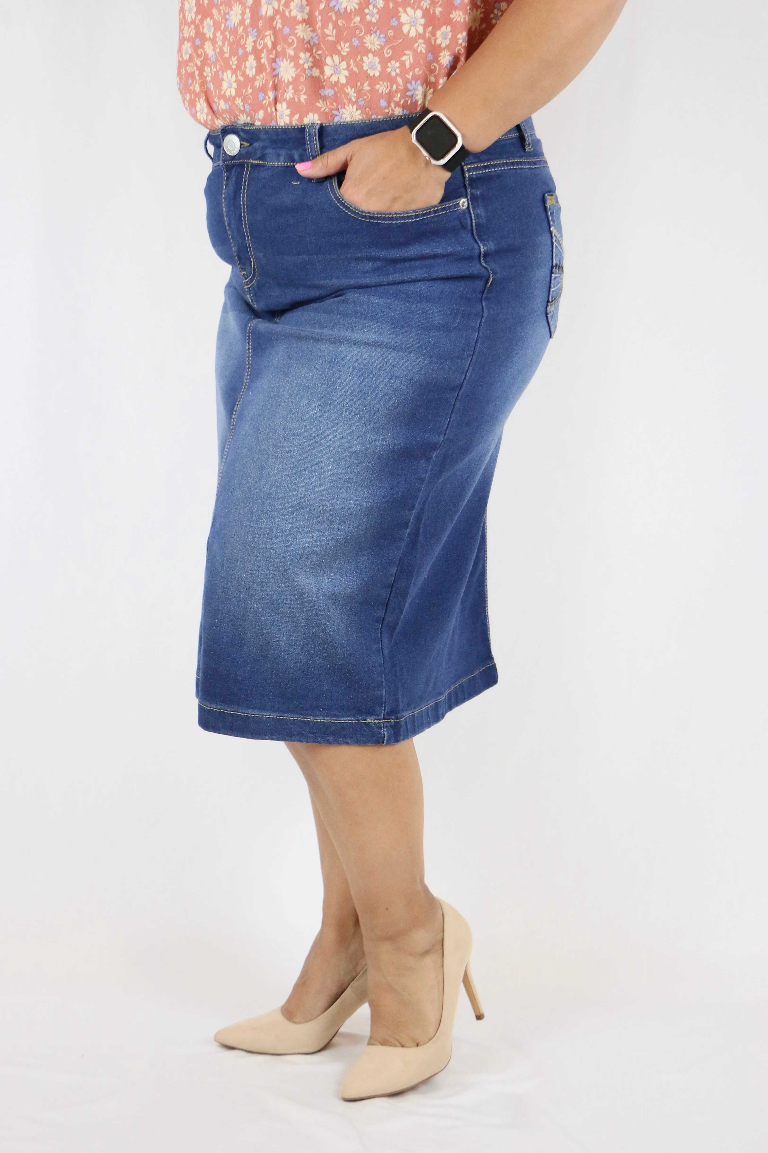 Elliot Skirt in Denim