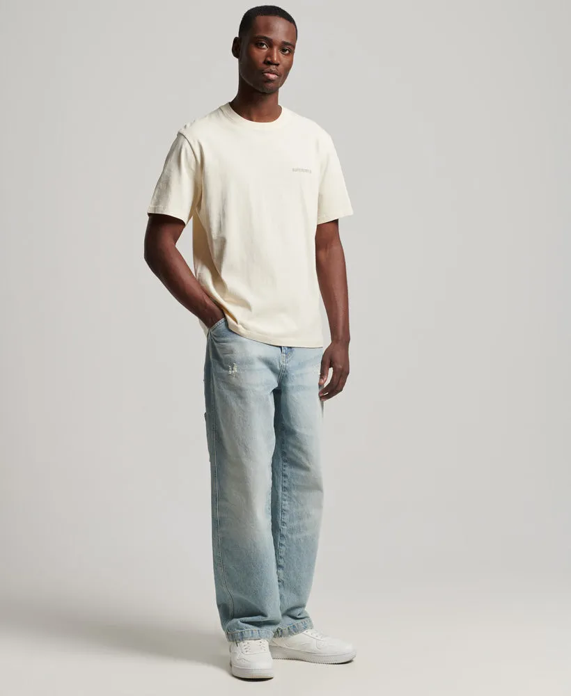 Essential Overdyed T Shirt | Rice White