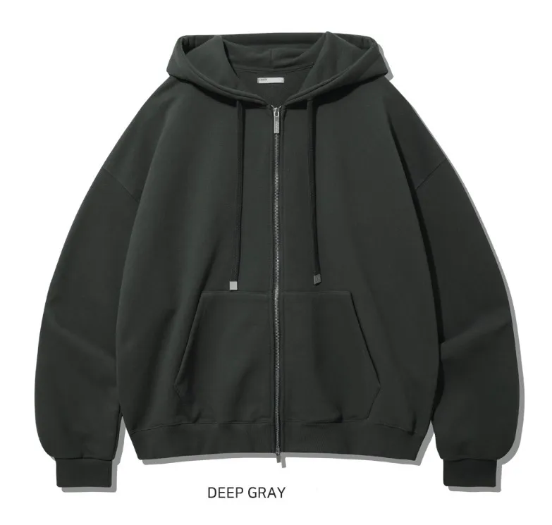 EZKATON | EZKATON Inverted Crop Hood Zip-Up