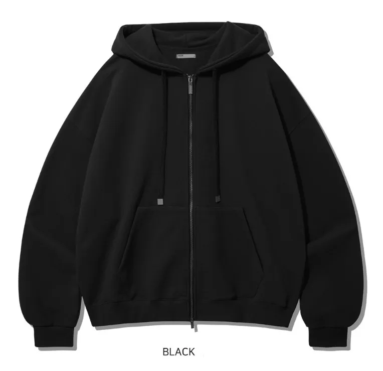 EZKATON | EZKATON Inverted Crop Hood Zip-Up