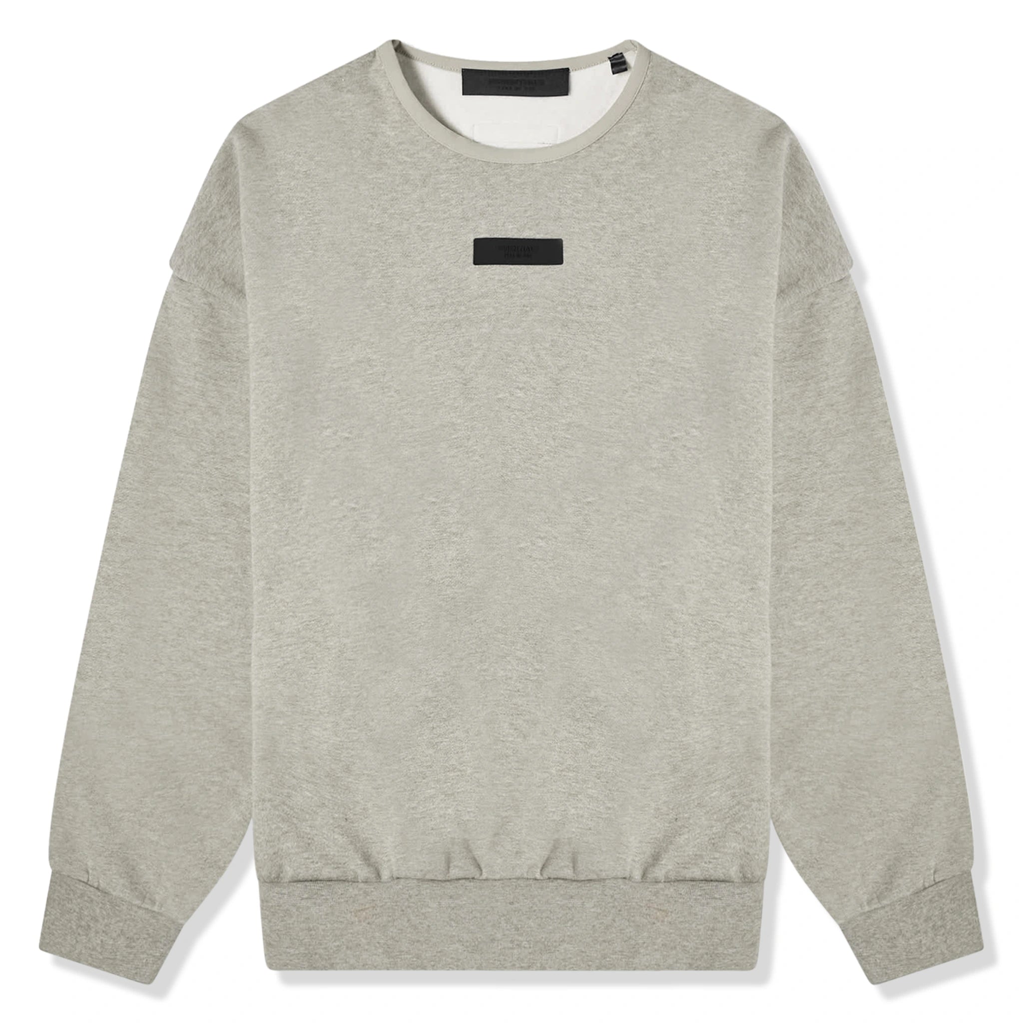 Fear Of God Essentials Dark Heather Oatmeal Crewneck (FW23) - Shop Now