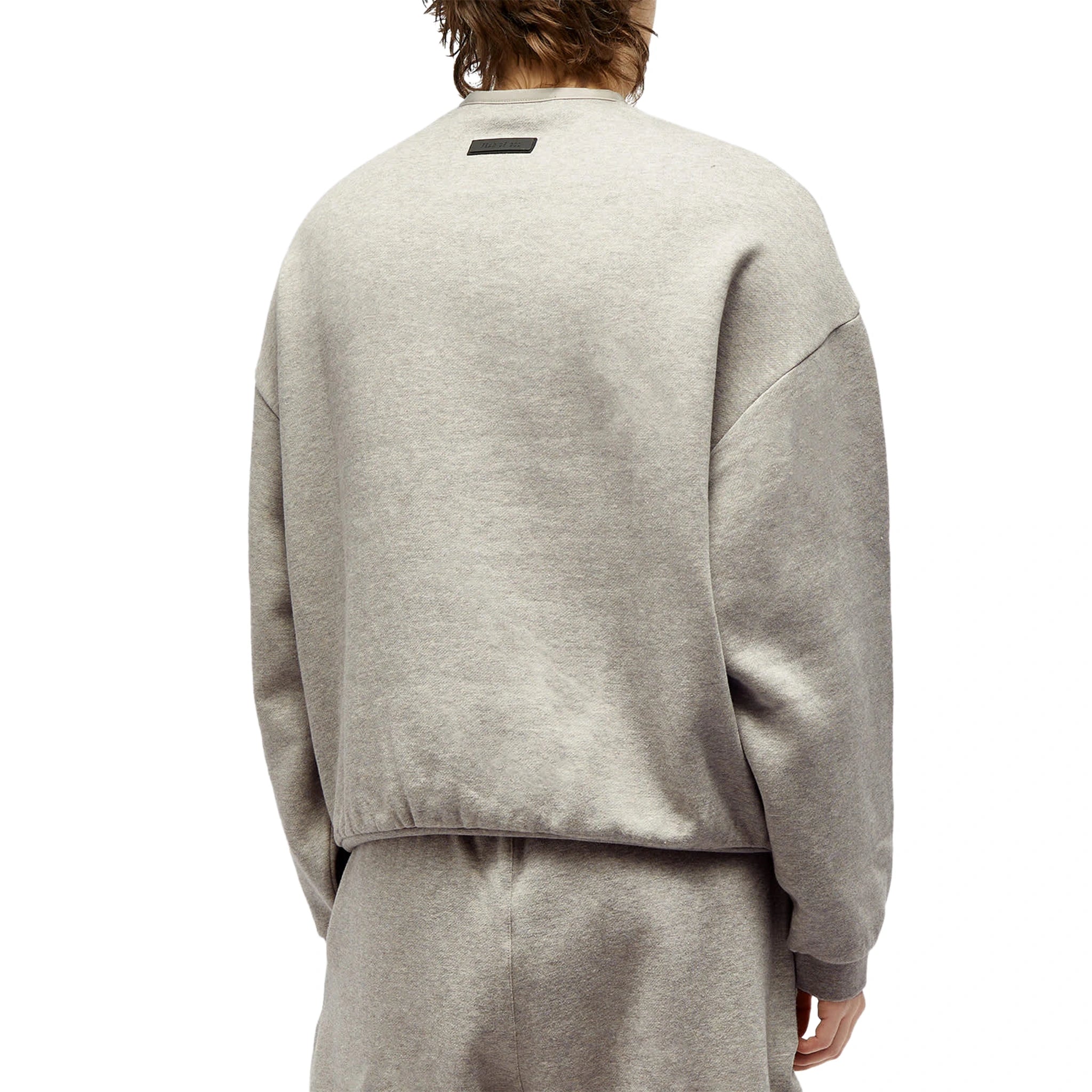 Fear Of God Essentials Dark Heather Oatmeal Crewneck (FW23) - Shop Now