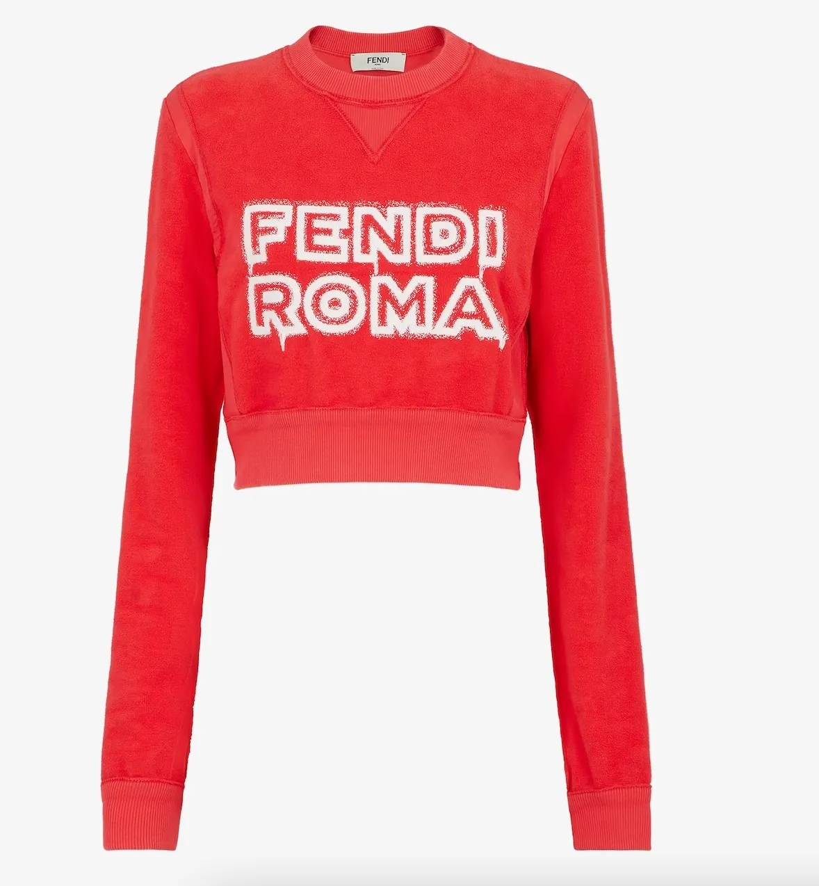 FENDI | Unisex Street Style Cotton Sweatshirt Long Sleeves (Medium)