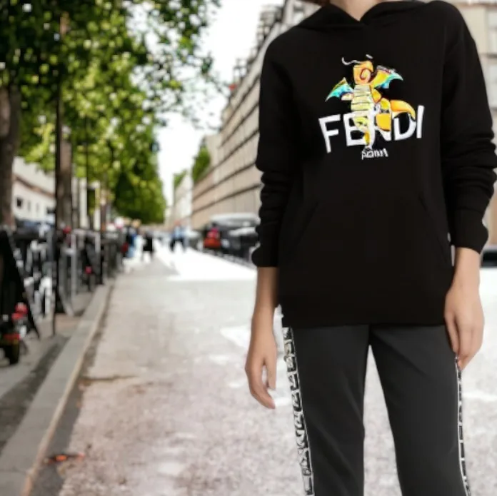 FENDI Monogram Long Sleeves – Unisex Street Style Collaboration