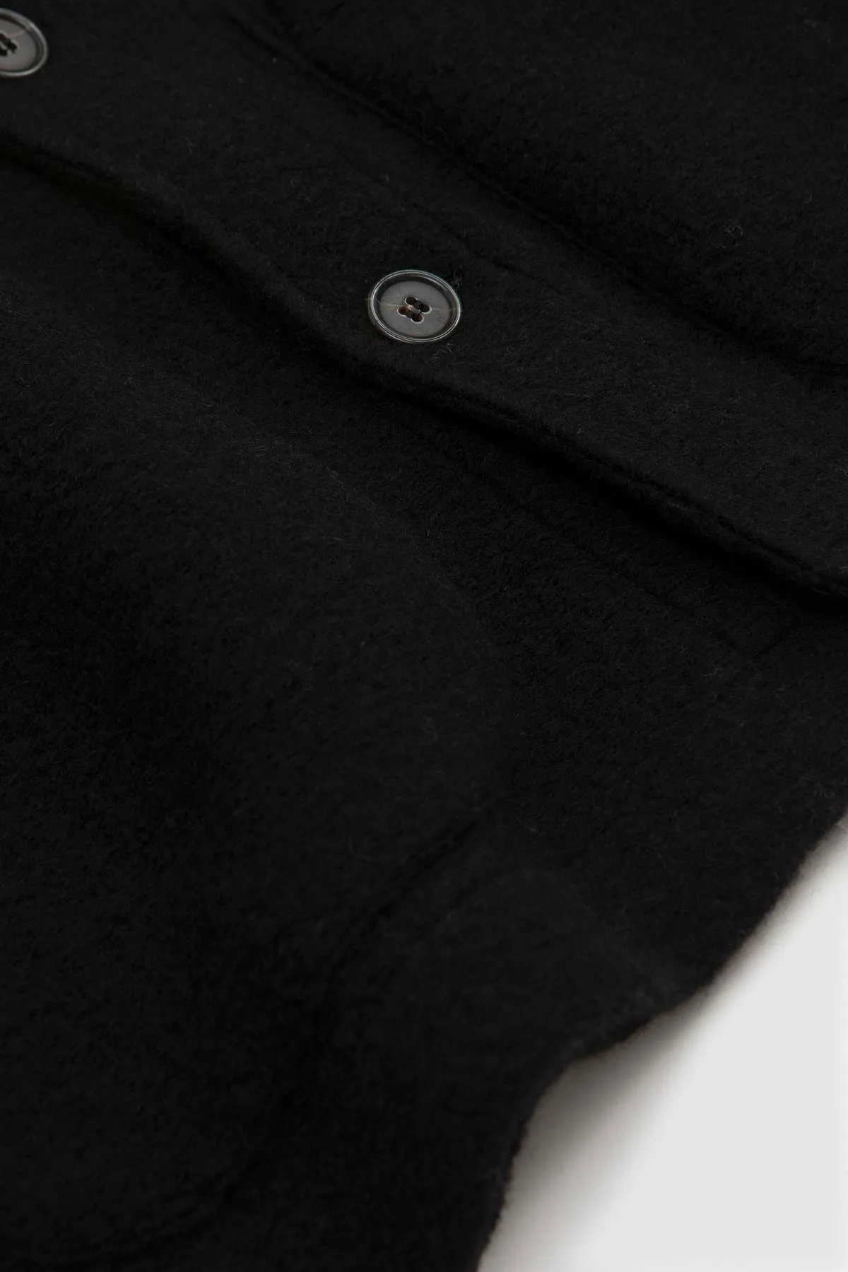 Field Wool Fleece Jacket - Black