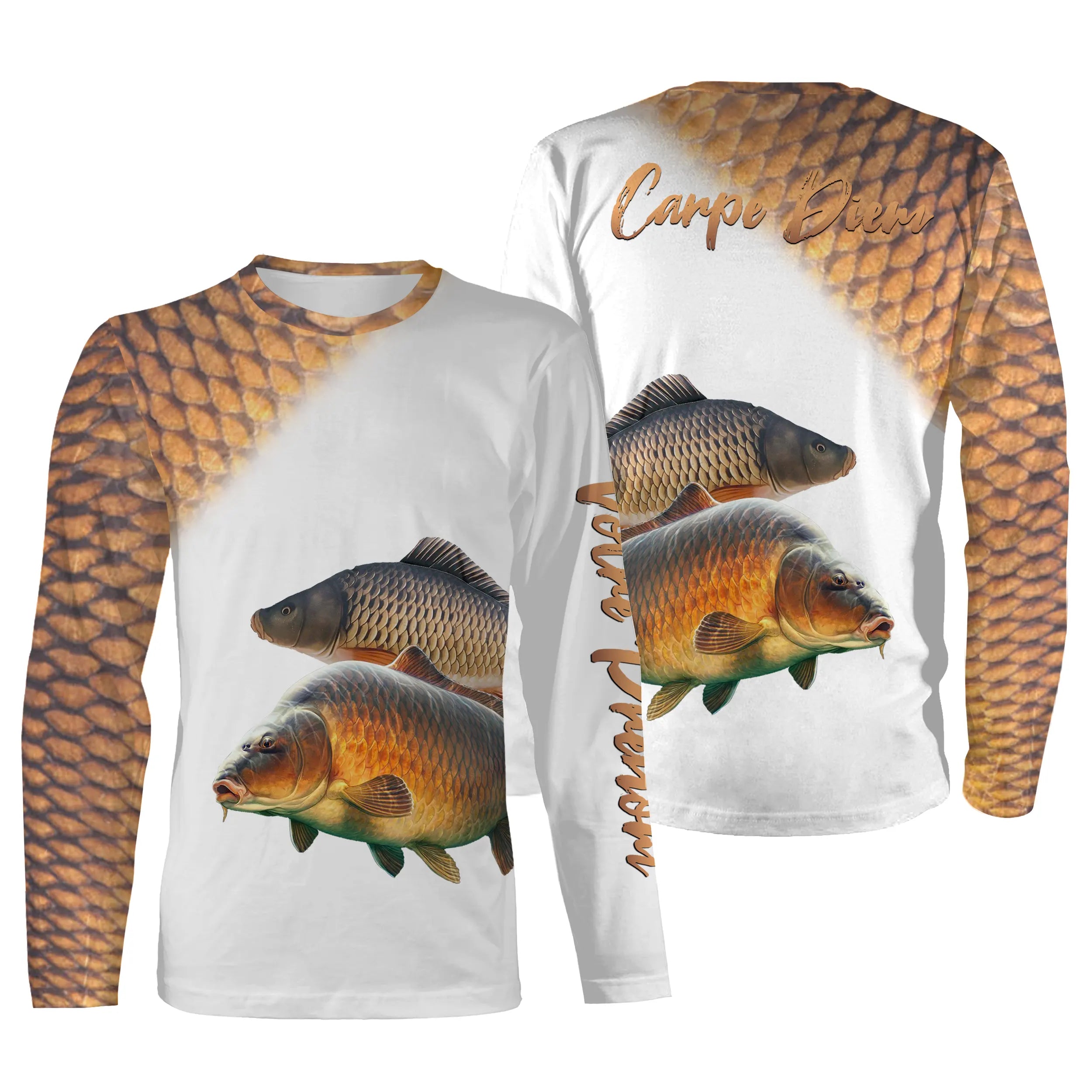 Fishing Carp, Ideal Gift for Angler, All-Over T-shirt, Anti-UV Clothing, Carpe Diem - CTS25052211