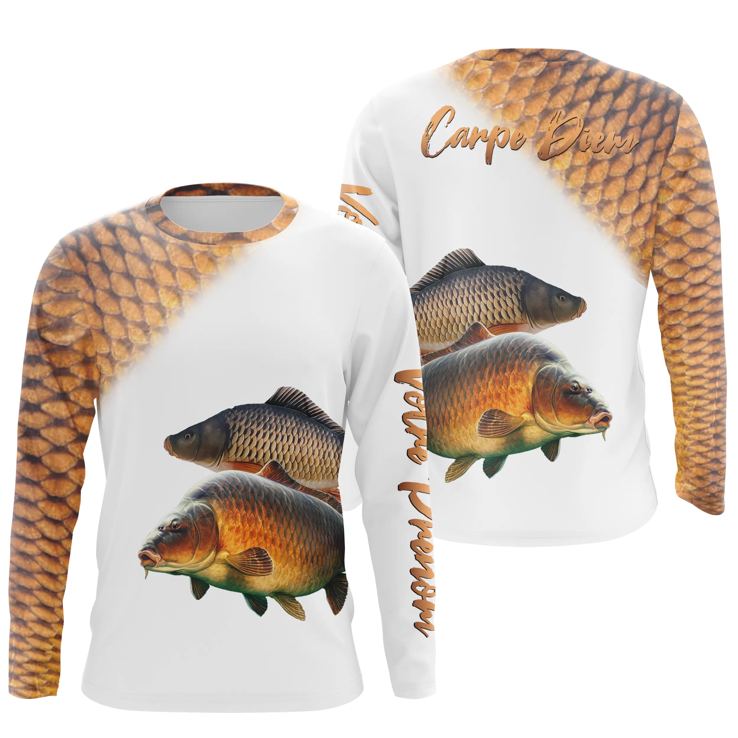 Fishing Carp, Ideal Gift for Angler, All-Over T-shirt, Anti-UV Clothing, Carpe Diem - CTS25052211