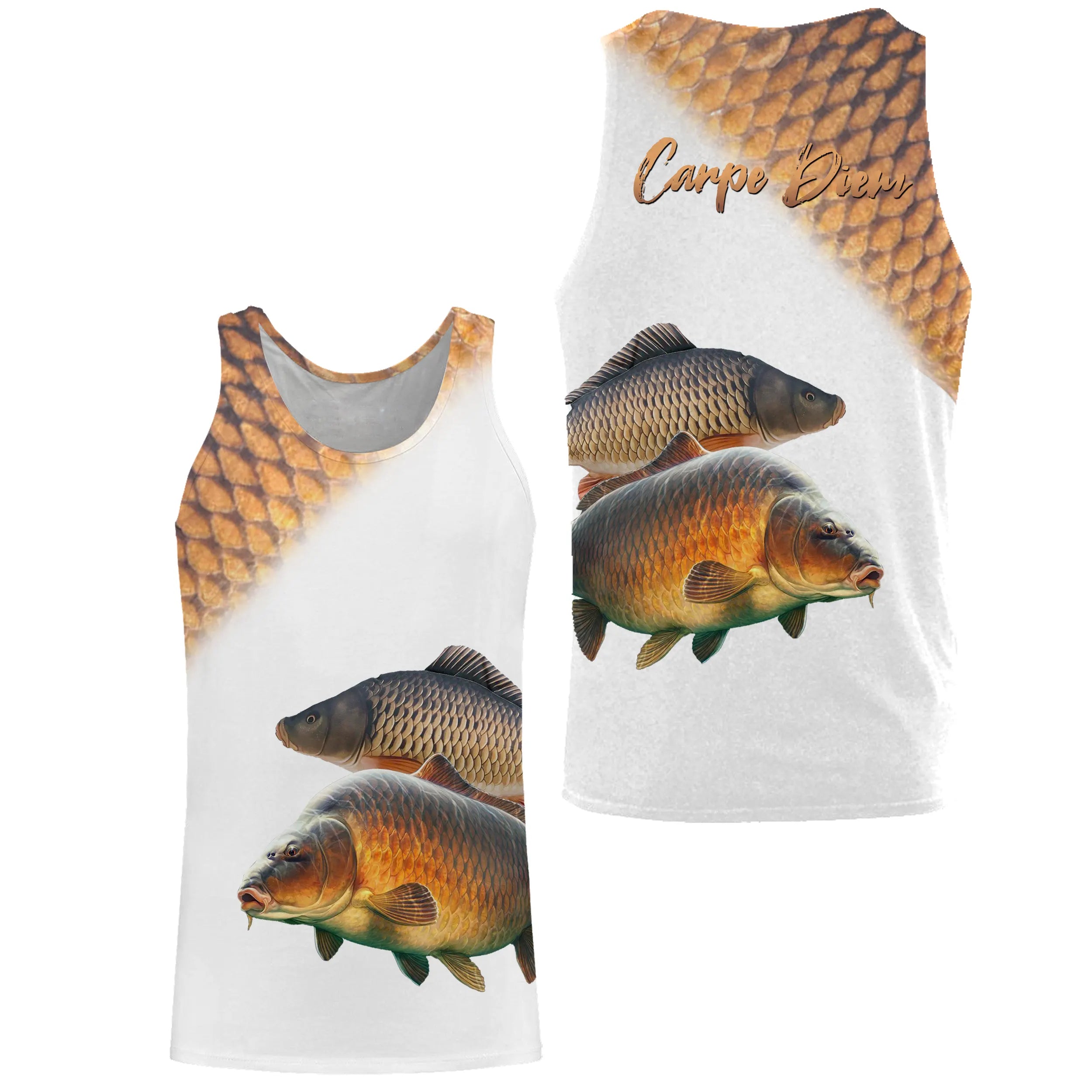 Fishing Carp, Ideal Gift for Angler, All-Over T-shirt, Anti-UV Clothing, Carpe Diem - CTS25052211