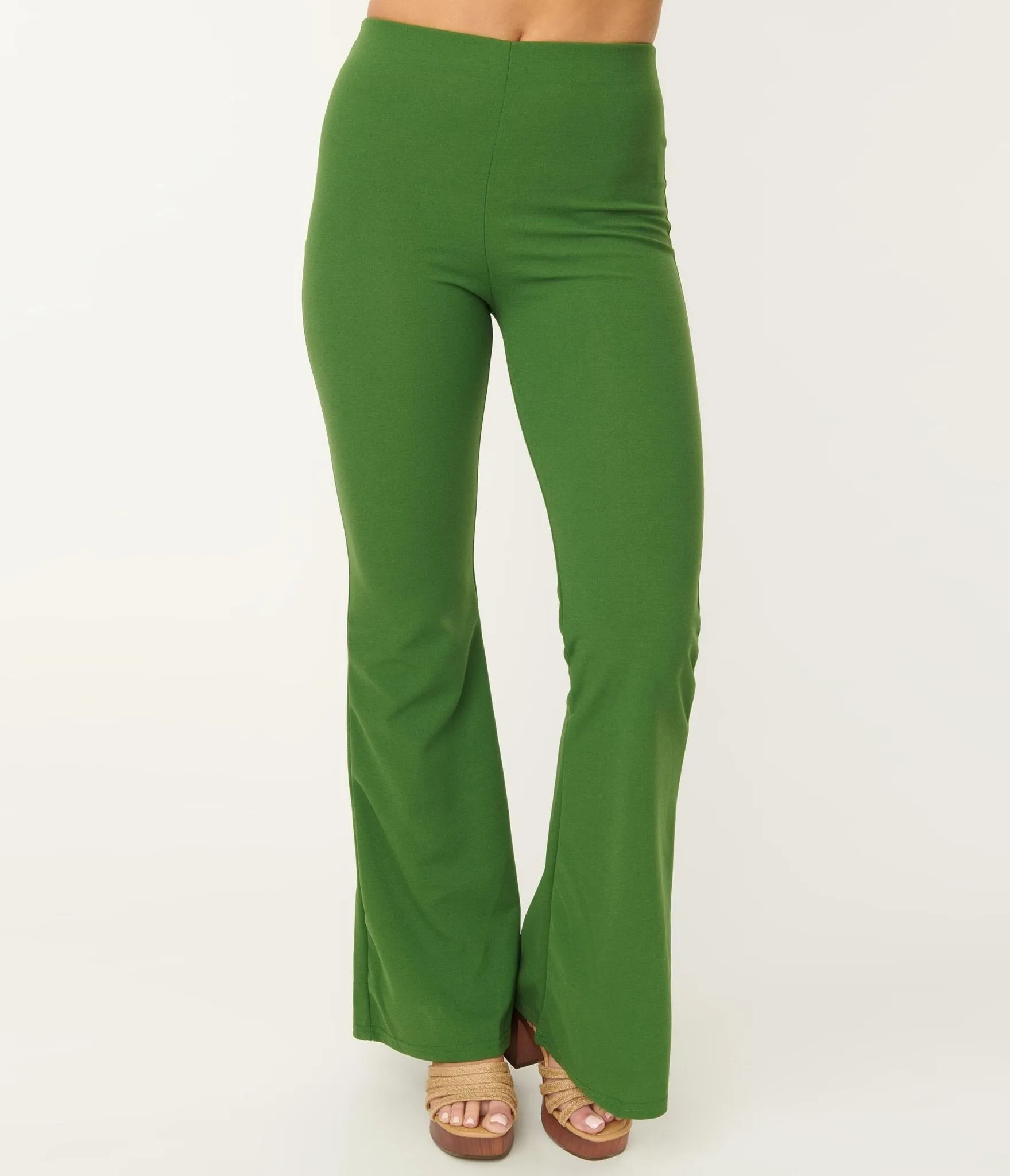 Flare Pants in Green