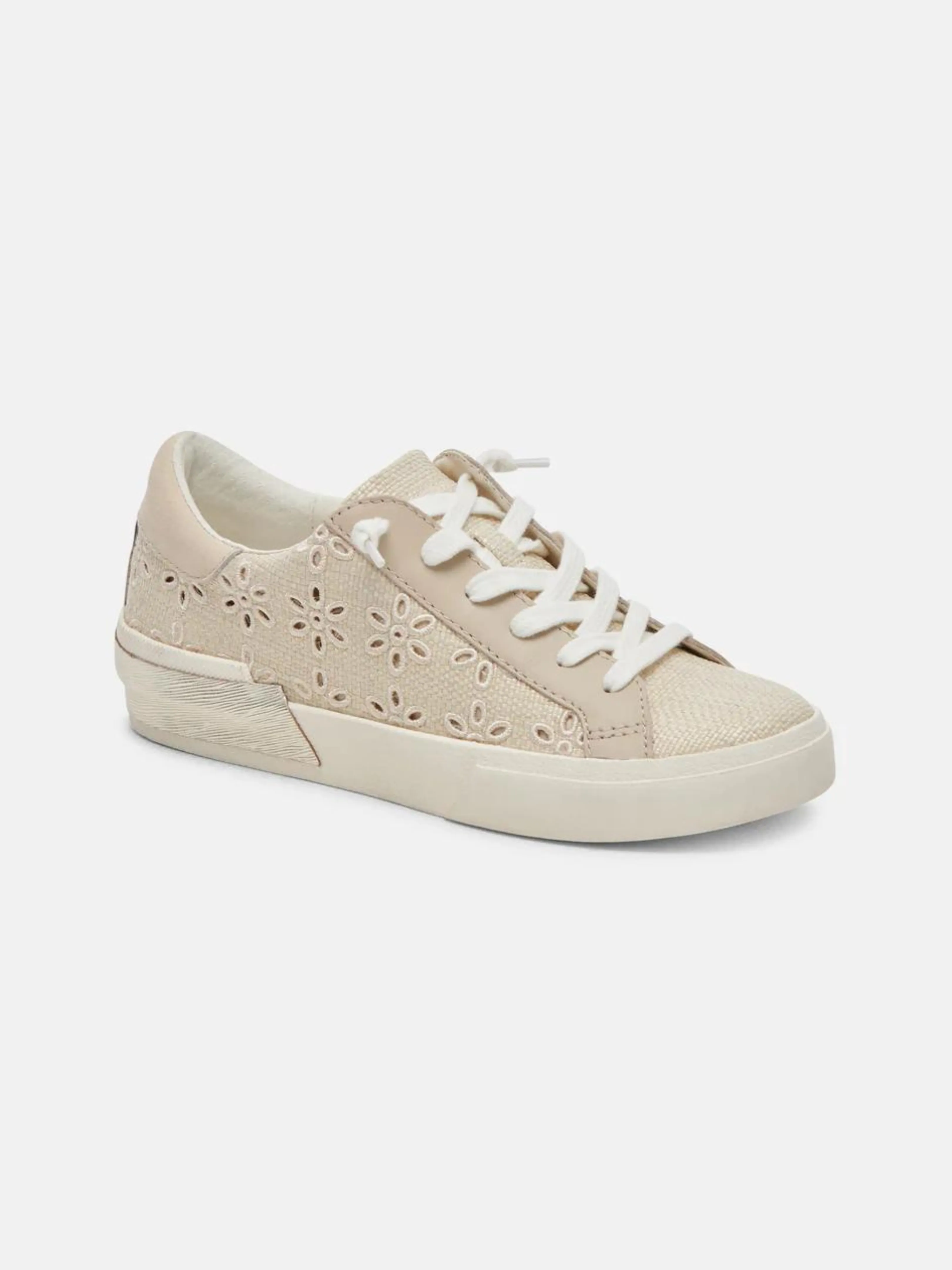 Floral Eyelet Sneakers