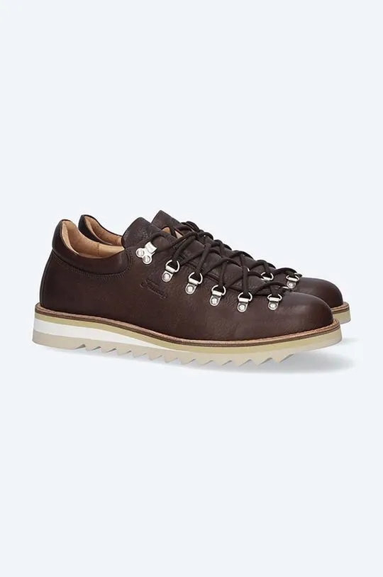 Fracap leather shoes MAGNIFICO M121 brown color