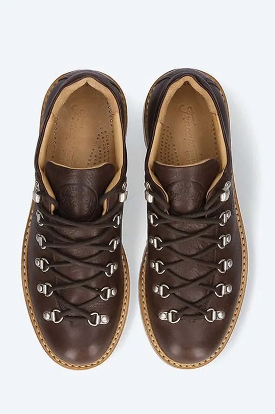 Fracap leather shoes MAGNIFICO M121 brown color