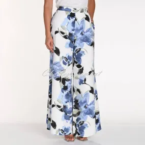 Frank Lyman Floral Print Wide Leg Trouser - Style 241464