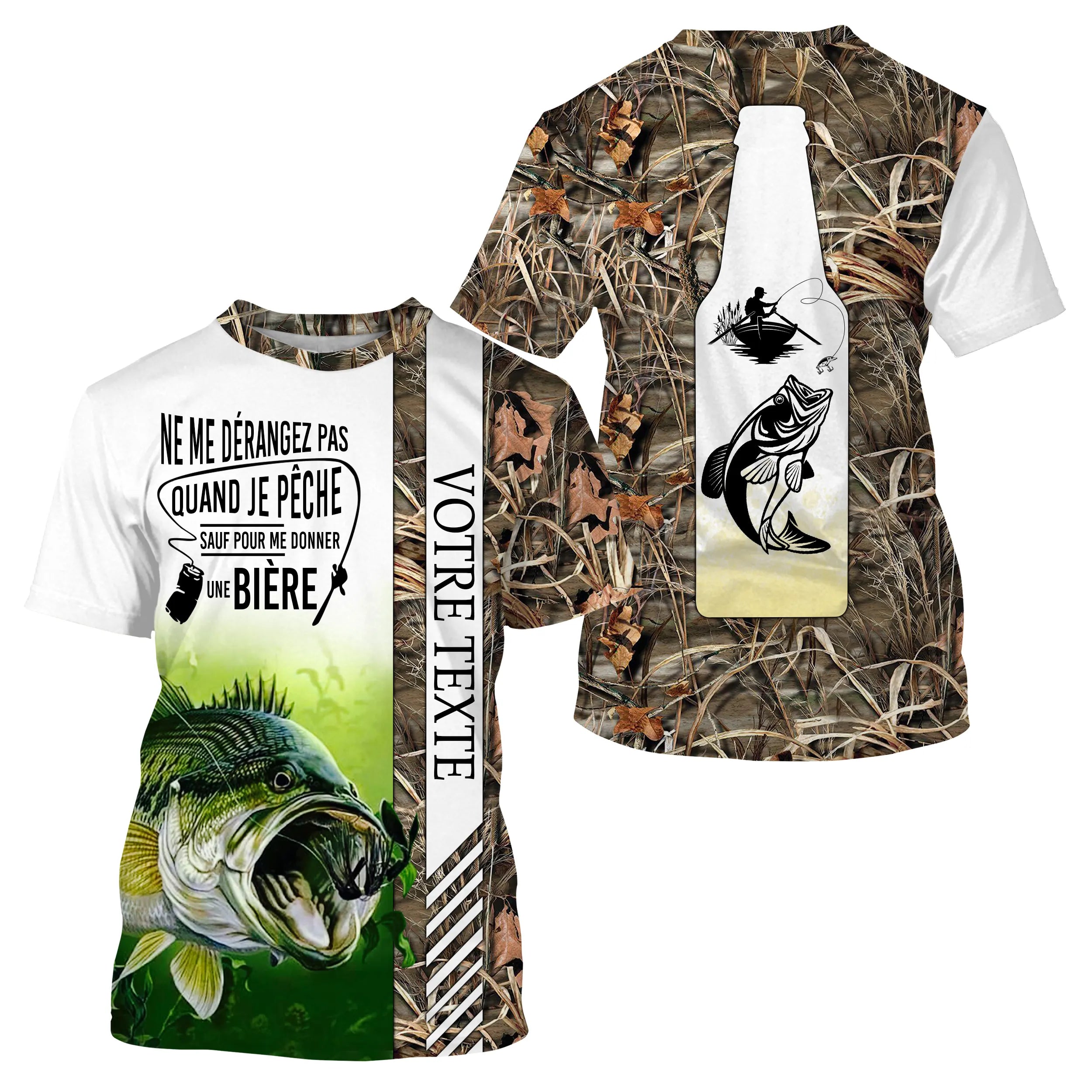 Funny and Customized Fishing T-shirt - Beer & Bar - Ultimate Comfort for Enthusiasts - CT21052217