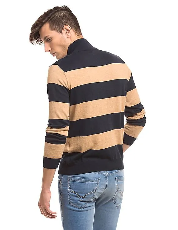 Gant Striped High Neck Sweater