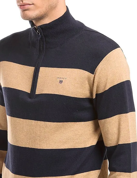 Gant Striped High Neck Sweater