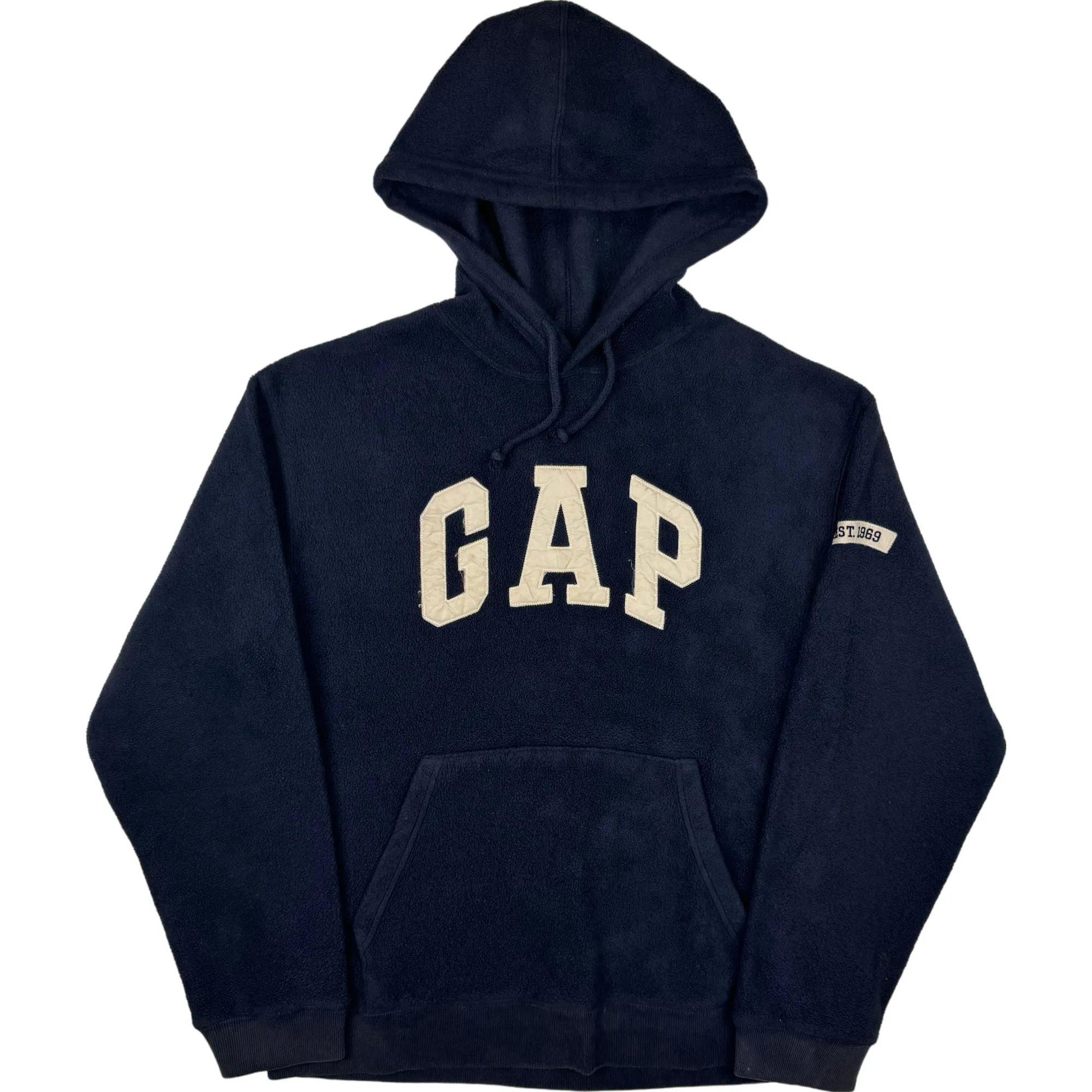 GAP 00's Pullover Fleece Hoodie Navy