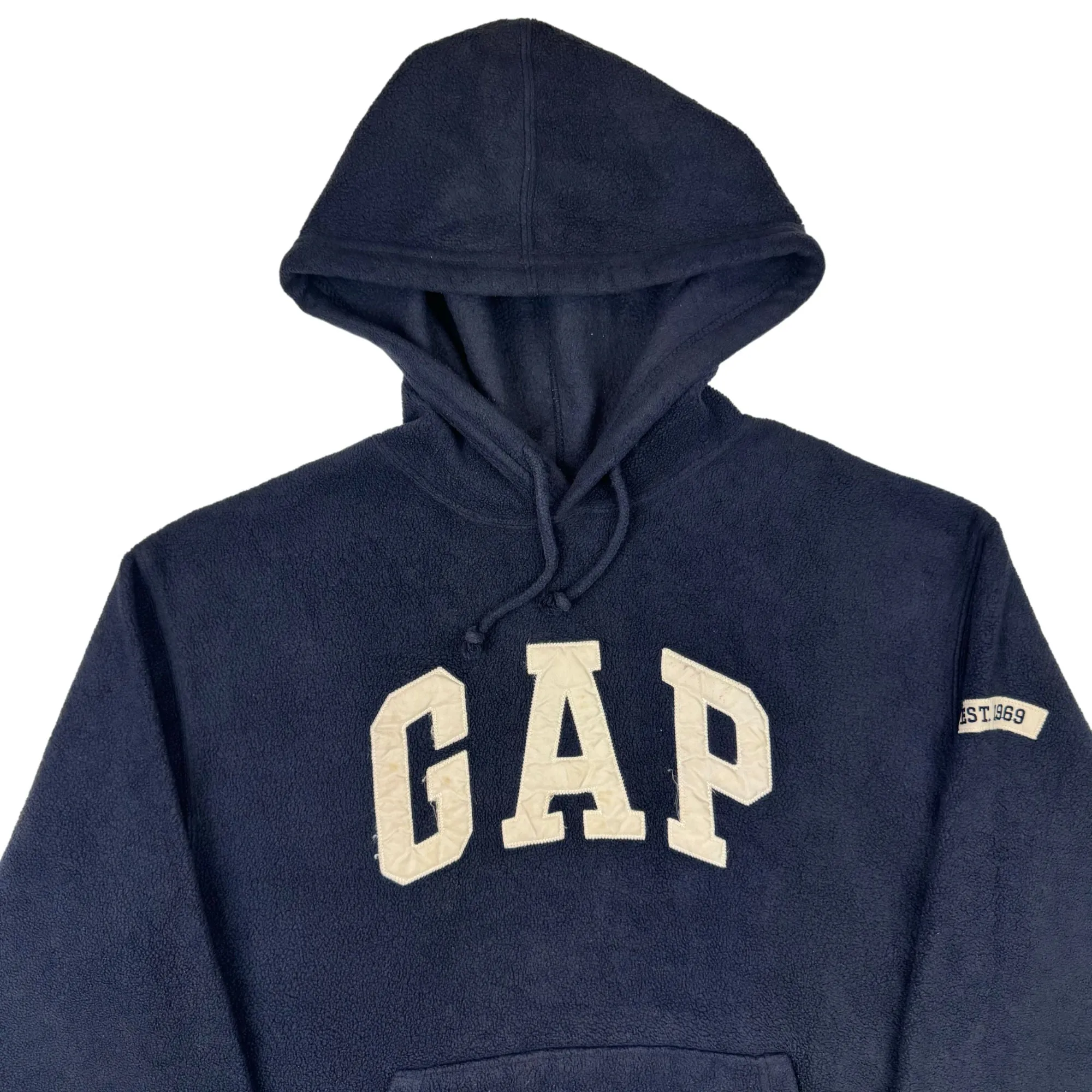 GAP 00's Pullover Fleece Hoodie Navy