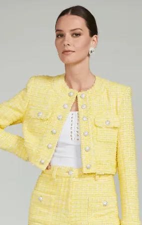 Generation Love Valentina Yellow/White Tweed Jacket