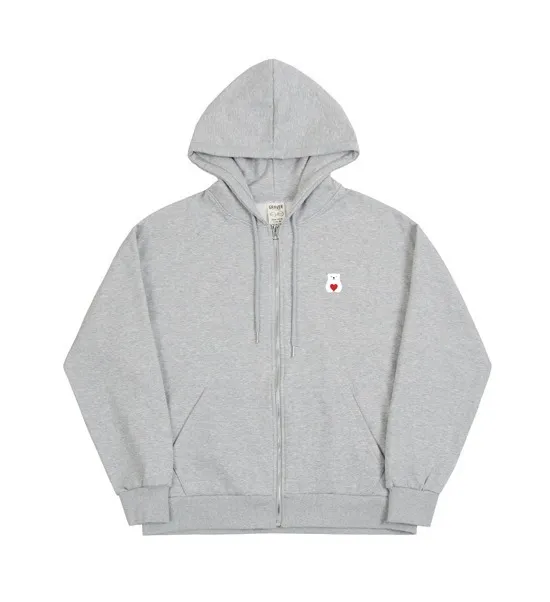 GRAVER | POLAR BEAR HEART HOODED ZIP-UP - Buy Now!