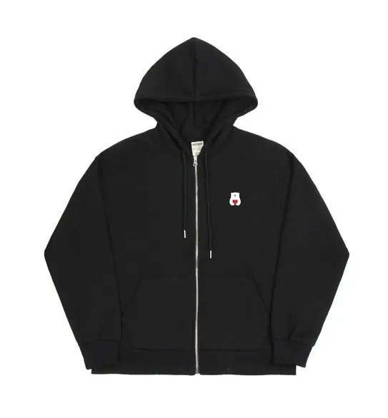 GRAVER | POLAR BEAR HEART HOODED ZIP-UP - Buy Now!