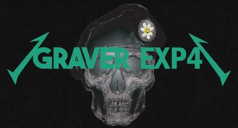 Graver Metal Skull Hoodie - Expend4bles x Graver Collaboration